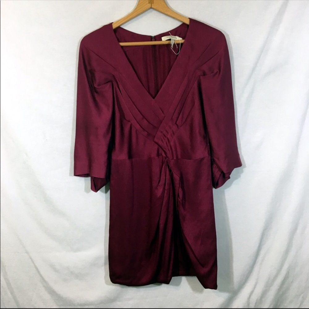BCBGMaxAzria Runway Raspberry Silk Mini - Picture 3 of 10